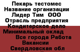 Пекарь-тестомес › Название организации ­ Лидер Тим, ООО › Отрасль предприятия ­ Кондитерское дело › Минимальный оклад ­ 25 000 - Все города Работа » Вакансии   . Свердловская обл.,Сухой Лог г.